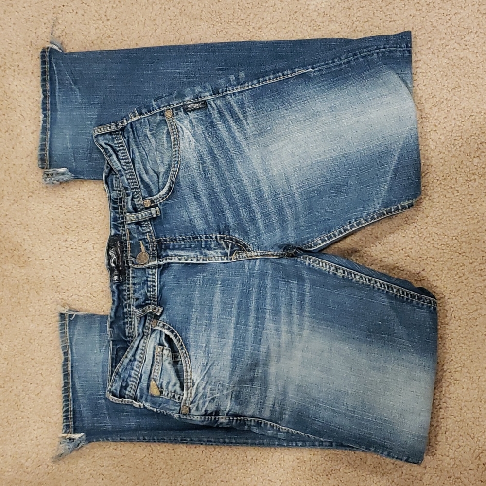 Silver Mens Jeans Size 34